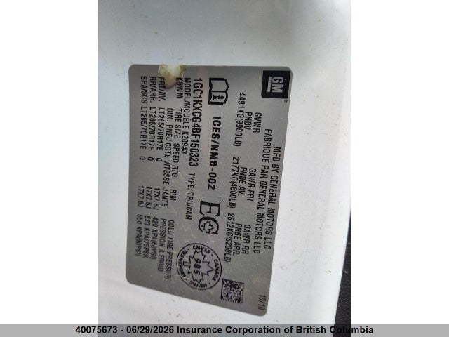Aukcja sprzedaży 2011 Chevrolet Silverado K2500 Heavy Duty Lt, vin: 1GC1KXCG4BF150323, numer aukcji: 40075673