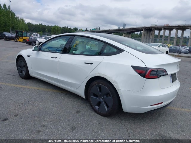 Tesla MODEL 3 2022 5YJ3E1EB9NF260775 Image 3