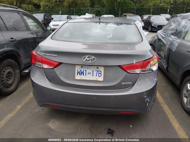 2013 Hyundai Elantra Gls/limited მანქანა იყიდება აუქციონზე, vin: 5NPDH4AE6DH395693, აუქციონის ნომერი: 40066892
