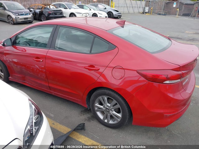 2018 Hyundai Elantra Sel/value/limited მანქანა იყიდება აუქციონზე, vin: KMHD84LF5JU542394, აუქციონის ნომერი: 40075699
