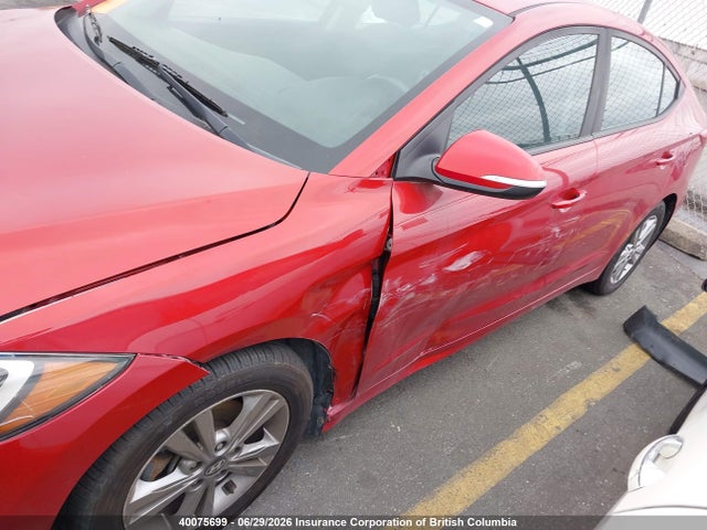2018 Hyundai Elantra Sel/value/limited მანქანა იყიდება აუქციონზე, vin: KMHD84LF5JU542394, აუქციონის ნომერი: 40075699