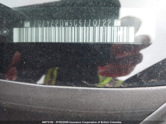 Aukcja sprzedaży 2012 Chevrolet Corvette, vin: 1G1YE2DW5C5110122, numer aukcji: 40073182