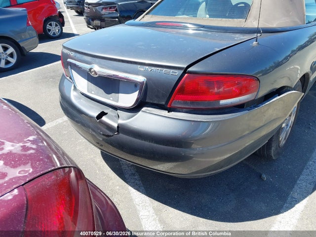 2004 Chrysler Sebring Limited მანქანა იყიდება აუქციონზე, vin: 1C3EL65R84N405852, აუქციონის ნომერი: 40070529