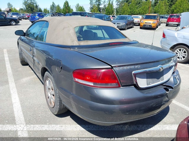 2004 Chrysler Sebring Limited მანქანა იყიდება აუქციონზე, vin: 1C3EL65R84N405852, აუქციონის ნომერი: 40070529