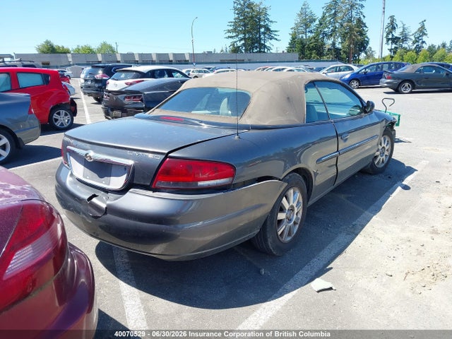2004 Chrysler Sebring Limited მანქანა იყიდება აუქციონზე, vin: 1C3EL65R84N405852, აუქციონის ნომერი: 40070529