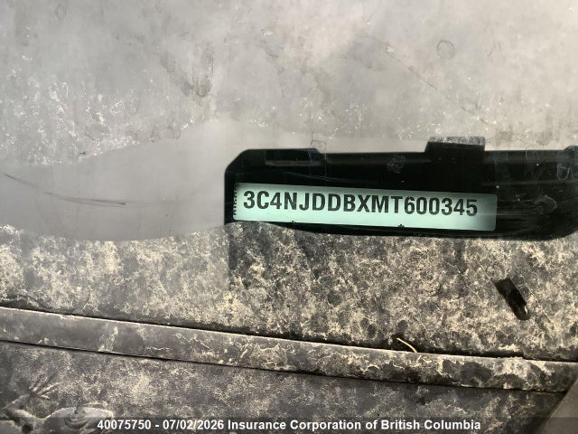 Продаж на аукціоні авто 2021 Jeep Compass Trailhawk, vin: 3C4NJDDBXMT600345, номер лоту: 40075750