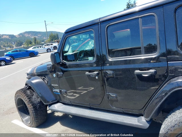 Продажа на аукционе авто 2021 Jeep Wrangler Unlimited Sahara 4xe, vin: 1C4JJXP6XMW863606, номер лота: 40072961