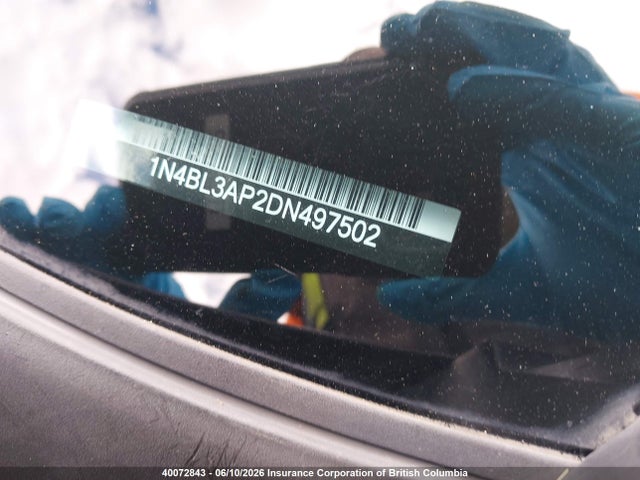 2013 Nissan Altima 3.5s/3.5sv/3.5sl მანქანა იყიდება აუქციონზე, vin: 1N4BL3AP2DN497502, აუქციონის ნომერი: 40072843