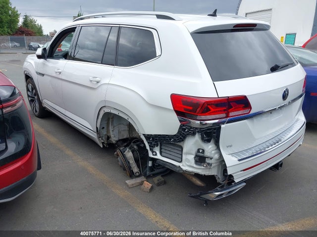 2022 Volkswagen Atlas მანქანა იყიდება აუქციონზე, vin: 1V2FR2CA7NC540899, აუქციონის ნომერი: 40075771