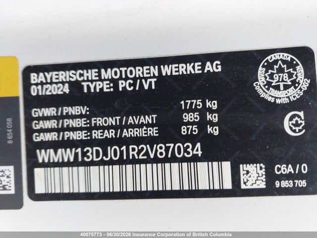 Mini Se 3 Door Cooper 2024 WMW13DJ01R2V87034 Image 9