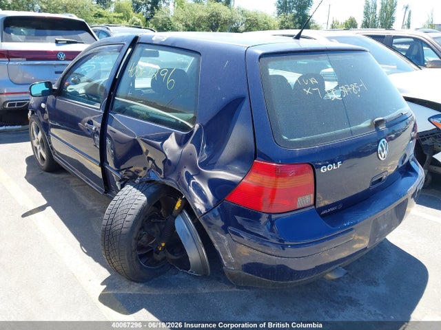 40067296 :رقم المزاد ، 9BWBP21J014077295 vin ، 2001 Volkswagen Golf Gl Tdi مزاد بيع
