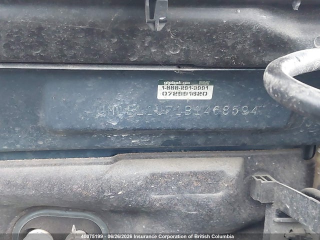 2011 Mazda 3 I მანქანა იყიდება აუქციონზე, vin: JM1BL1UF1B1468594, აუქციონის ნომერი: 40075199