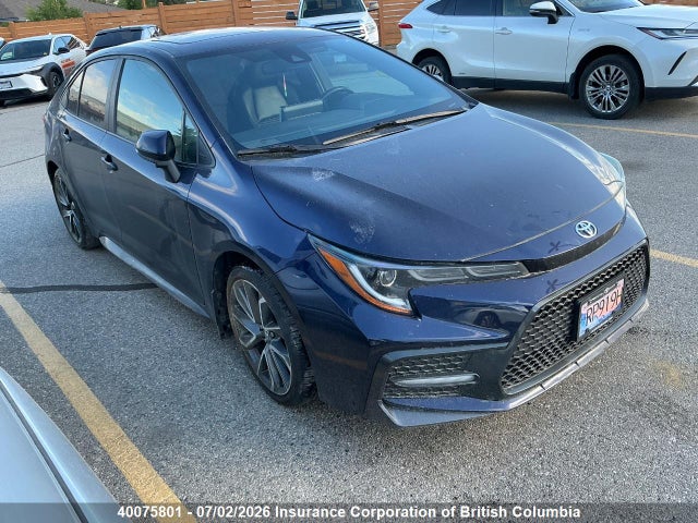2020 Toyota Corolla Se/xse მანქანა იყიდება აუქციონზე, vin: 5YFB4RBE8LP006035, აუქციონის ნომერი: 40075801