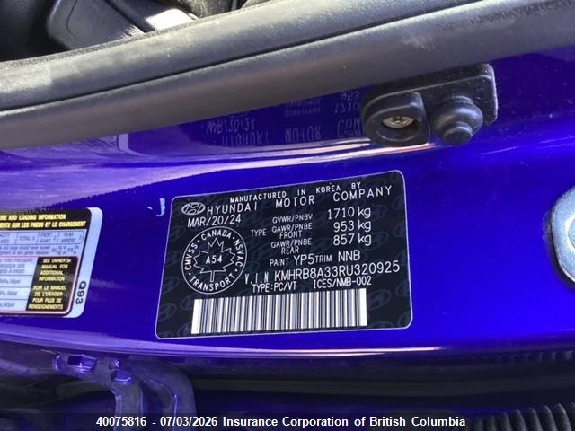 Hyundai Venue 2024 KMHRB8A33RU320925 Image 13