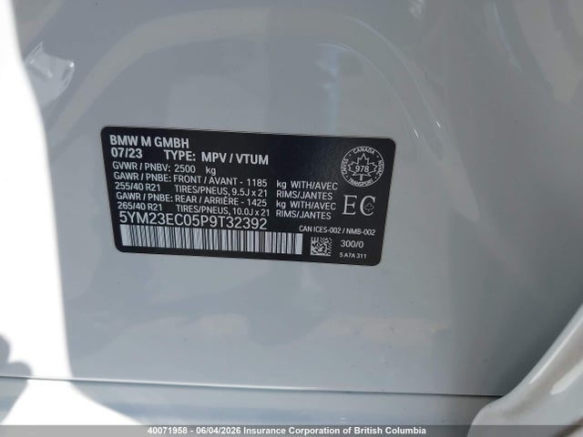 BMW X4 M 2023 5YM23EC05P9T32392 Image 9