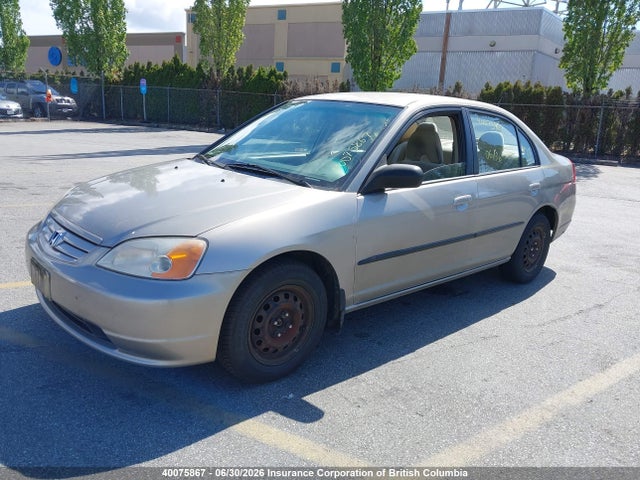 2003 Honda Civic მანქანა იყიდება აუქციონზე, vin: 2HGES16423H930855, აუქციონის ნომერი: 40075867