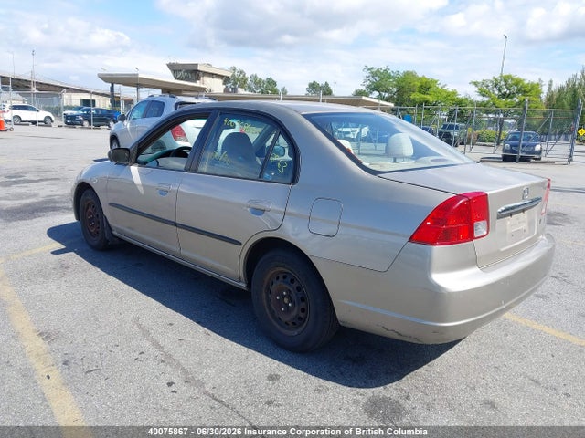 2003 Honda Civic მანქანა იყიდება აუქციონზე, vin: 2HGES16423H930855, აუქციონის ნომერი: 40075867