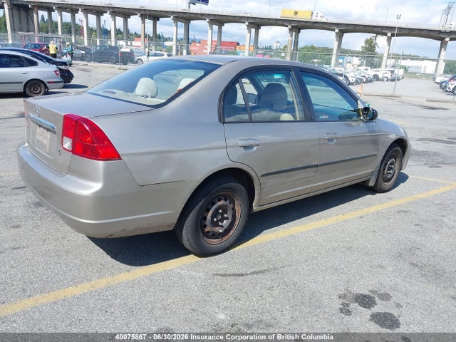 2003 Honda Civic მანქანა იყიდება აუქციონზე, vin: 2HGES16423H930855, აუქციონის ნომერი: 40075867