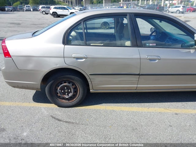 2003 Honda Civic მანქანა იყიდება აუქციონზე, vin: 2HGES16423H930855, აუქციონის ნომერი: 40075867