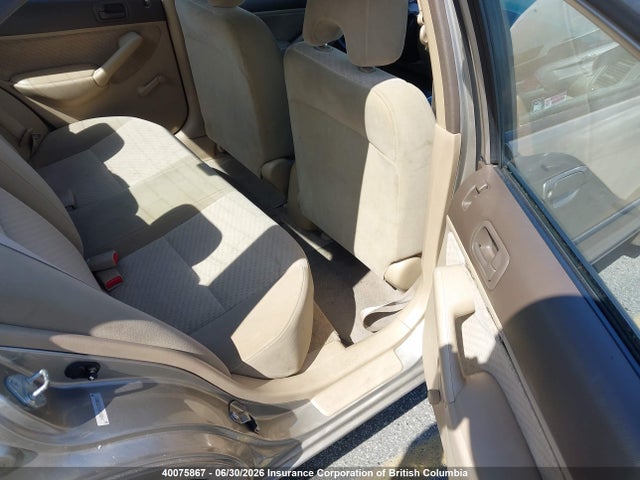 2003 Honda Civic მანქანა იყიდება აუქციონზე, vin: 2HGES16423H930855, აუქციონის ნომერი: 40075867