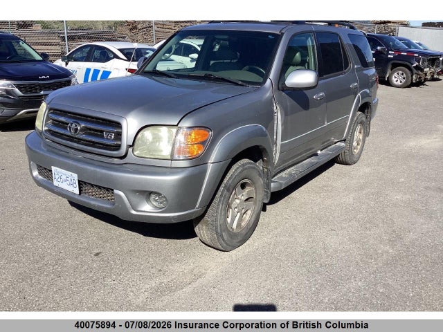 2002 Toyota Sequoia Limited V8 მანქანა იყიდება აუქციონზე, vin: 5TDBT48A92S113577, აუქციონის ნომერი: 40075894