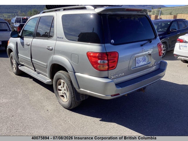 2002 Toyota Sequoia Limited V8 მანქანა იყიდება აუქციონზე, vin: 5TDBT48A92S113577, აუქციონის ნომერი: 40075894