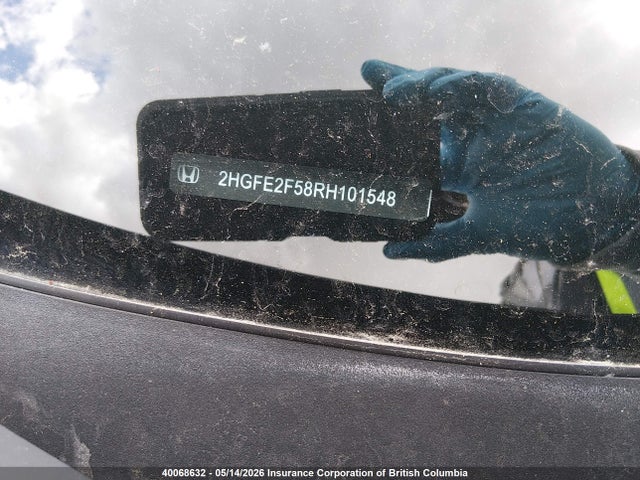 2024 Honda Civic Sport მანქანა იყიდება აუქციონზე, vin: 2HGFE2F58RH101548, აუქციონის ნომერი: 40068632