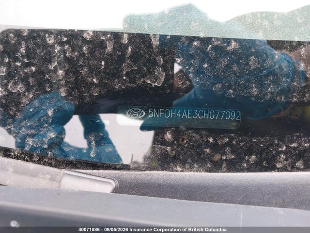 Aukcja sprzedaży 2012 Hyundai Elantra Gls/limited, vin: 5NPDH4AE3CH077092, numer aukcji: 40071886