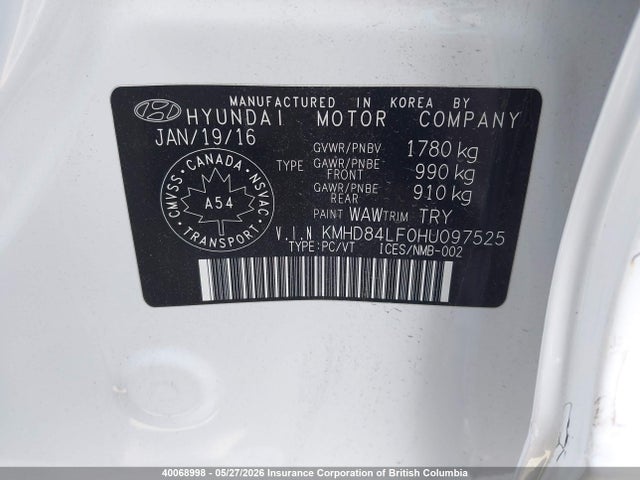Aukcja sprzedaży 2017 Hyundai Elantra Se/value/limited, vin: KMHD84LF0HU097525, numer aukcji: 40068998