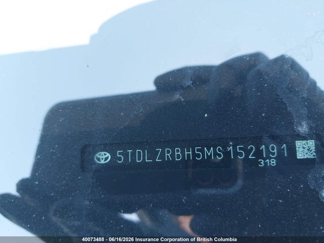 2021 Toyota Highlander Xse მანქანა იყიდება აუქციონზე, vin: 5TDLZRBH5MS152191, აუქციონის ნომერი: 40073488