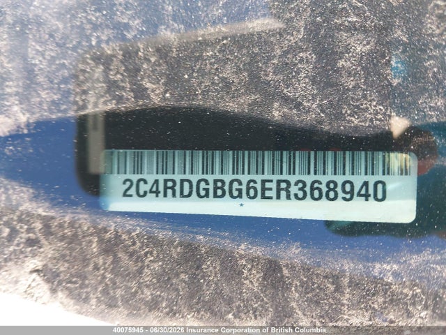 2C4RDGBG6ER368940 Dodge Grand Caravan Se/sxt