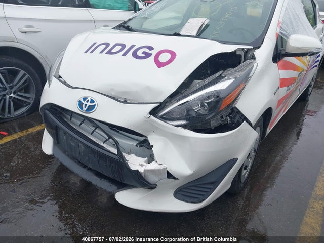 2018 Toyota Prius C მანქანა იყიდება აუქციონზე, vin: JTDKDTB36J1600989, აუქციონის ნომერი: 40067757