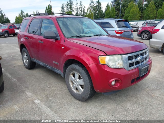 2008 Ford Escape Xlt მანქანა იყიდება აუქციონზე, vin: 1FMCU93178KD73266, აუქციონის ნომერი: 40075961