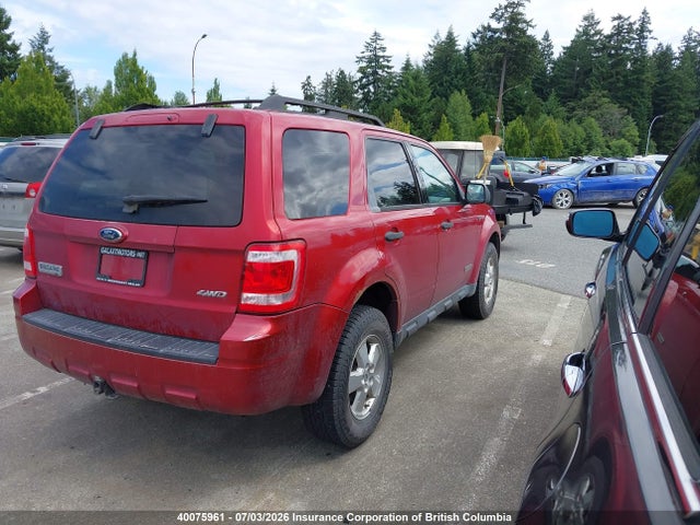 2008 Ford Escape Xlt მანქანა იყიდება აუქციონზე, vin: 1FMCU93178KD73266, აუქციონის ნომერი: 40075961