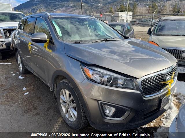 40075968 :رقم المزاد ، 5XYPGDA13GG093870 vin ، 2016 Kia Sorento Lx/l مزاد بيع
