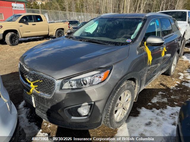 40075968 :رقم المزاد ، 5XYPGDA13GG093870 vin ، 2016 Kia Sorento Lx/l مزاد بيع