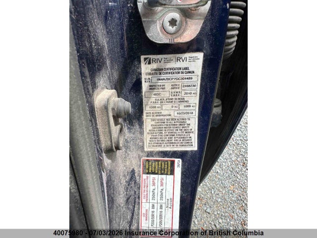 2016 Nissan Leaf მანქანა იყიდება აუქციონზე, vin: 1N4AZ0CP7GC304489, აუქციონის ნომერი: 40075980