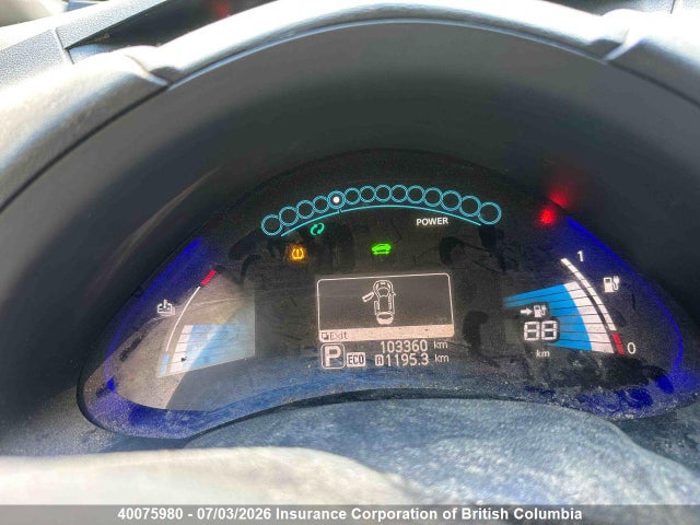 2016 Nissan Leaf მანქანა იყიდება აუქციონზე, vin: 1N4AZ0CP7GC304489, აუქციონის ნომერი: 40075980