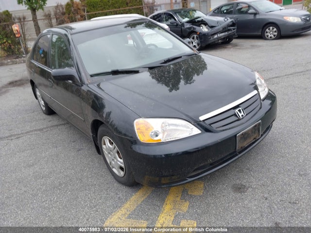 2001 Honda Civic მანქანა იყიდება აუქციონზე, vin: 2HGES16681H939753, აუქციონის ნომერი: 40075983