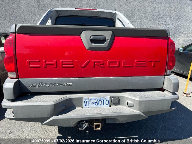Auction sale of the 2002 Chevrolet Avalanche K1500, vin: 3GNEK13T62G189786, lot number: 40075999
