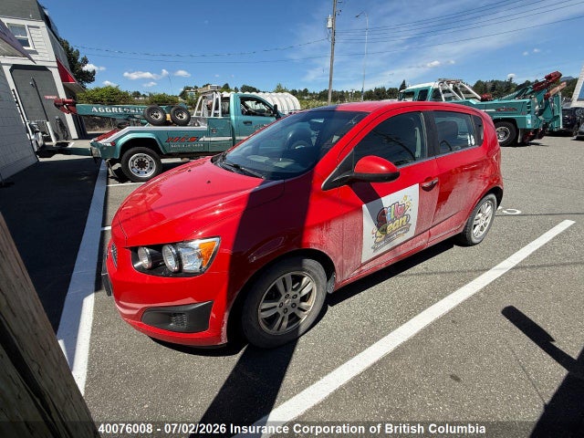 40076008 :رقم المزاد ، 1G1JC6EH1C4202459 vin ، 2012 Chevrolet Sonic مزاد بيع