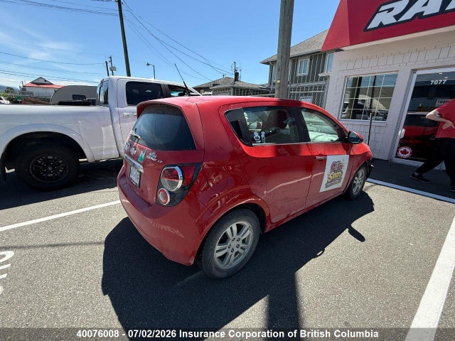 40076008 :رقم المزاد ، 1G1JC6EH1C4202459 vin ، 2012 Chevrolet Sonic مزاد بيع