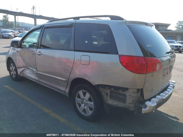 2008 Toyota Sienna Ce/le მანქანა იყიდება აუქციონზე, vin: 5TDZK23C78S135620, აუქციონის ნომერი: 40076011