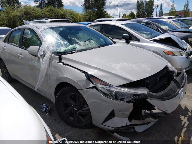 40072673 :رقم المزاد ، KMHLM4AJ5NU025990 vin ، 2022 Hyundai Elantra Blue مزاد بيع