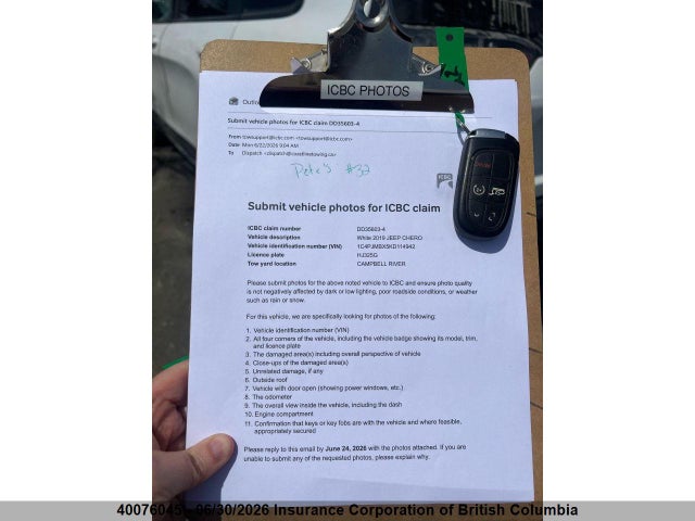 Продажа на аукционе авто 2019 Jeep Cherokee Trailhawk, vin: 1C4PJMBX5KD114942, номер лота: 40076045