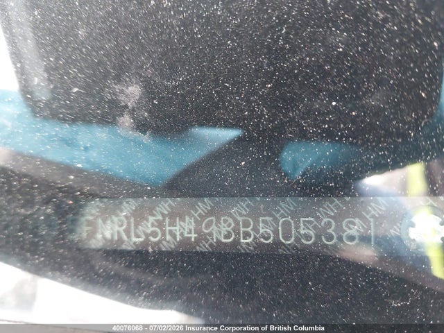Продаж на аукціоні авто 2011 Honda Odyssey Ex, vin: 5FNRL5H49BB505381, номер лоту: 40076068