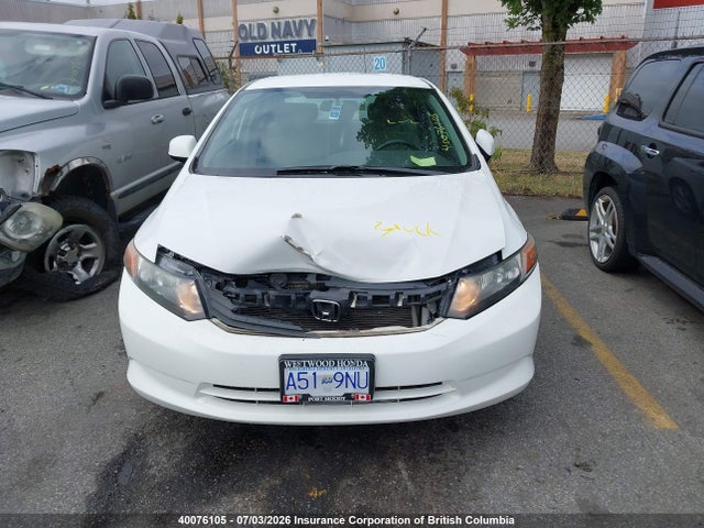 Aukcja sprzedaży 2012 Honda Civic, vin: 2HGFB2F4XCH018811, numer aukcji: 40076105