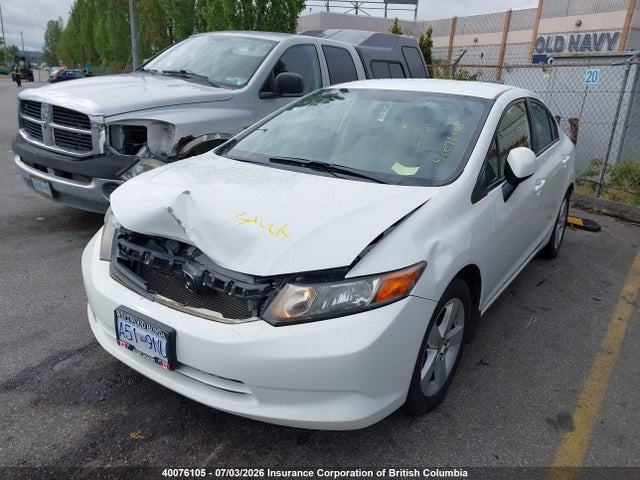 Aukcja sprzedaży 2012 Honda Civic, vin: 2HGFB2F4XCH018811, numer aukcji: 40076105