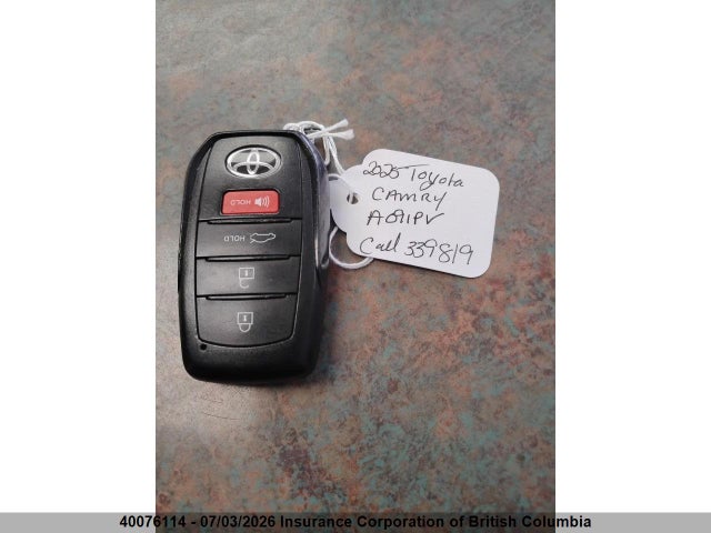4T1DBADK3SU009327 Toyota Camry