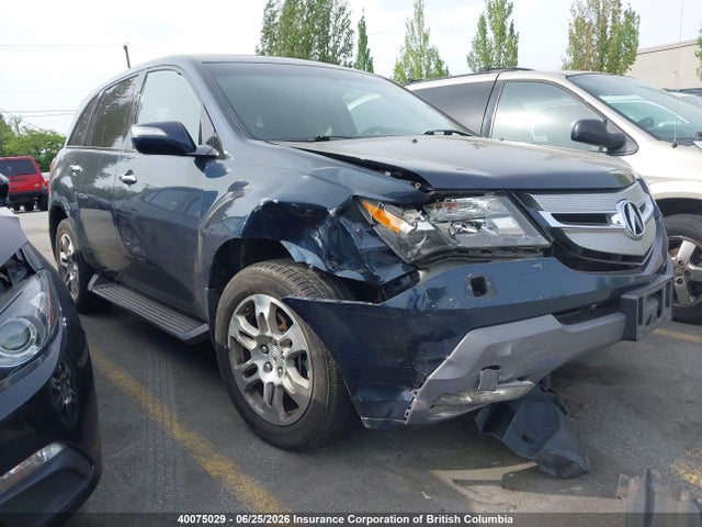 40075029 :رقم المزاد ، 2HNYD28219H002495 vin ، 2009 Acura Mdx مزاد بيع